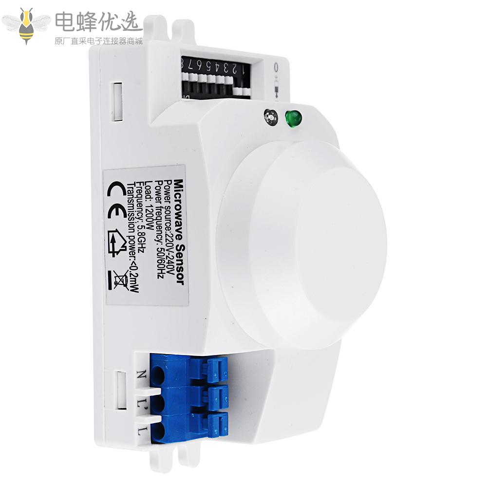智能微波感应开关220V雷达感应器走廊光电感应器