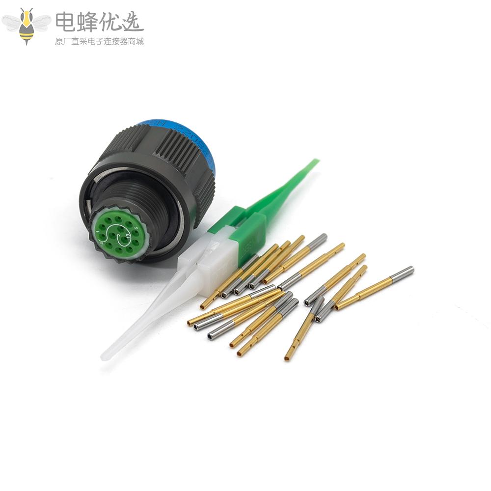 D38999连接器13芯N键位11号壳体带孔母插头