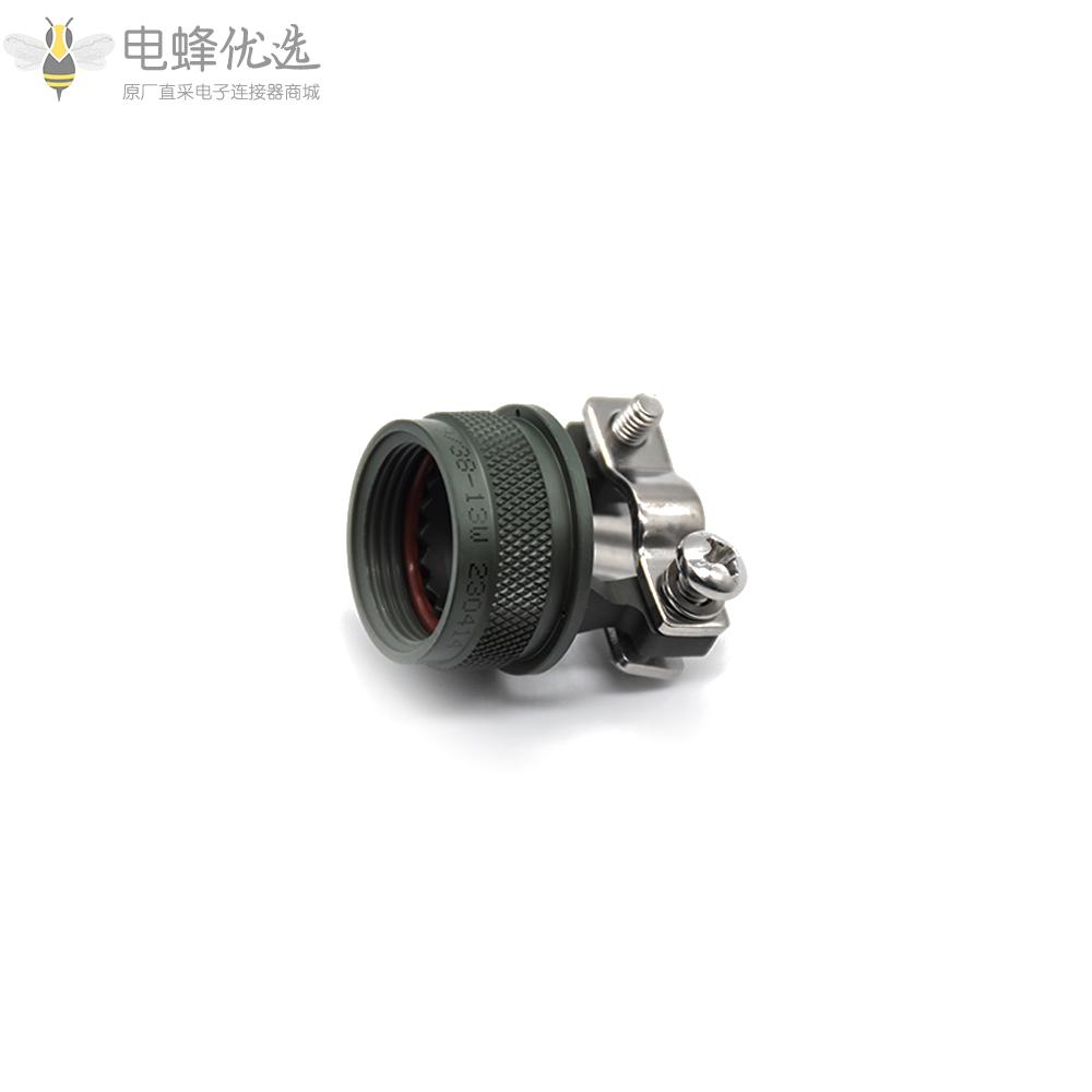 D38999连接器13号壳体橄榄绿直电缆夹镀镉尾附