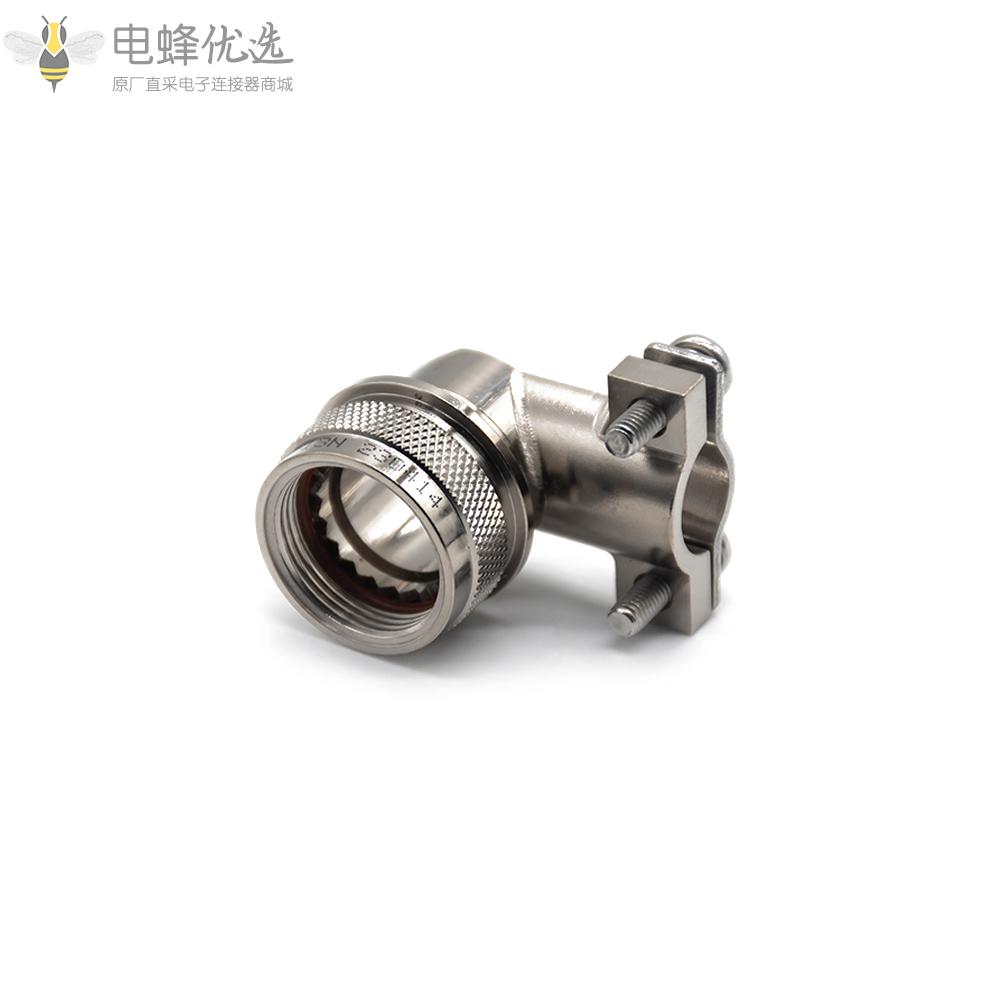 D38999连接器13号壳体弯式电缆夹带屏蔽镀镍尾附