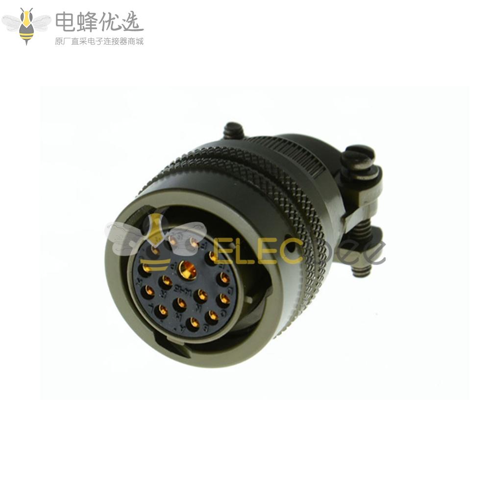 26482电缆连接器14号壳体18芯孔式直母插头带线夹