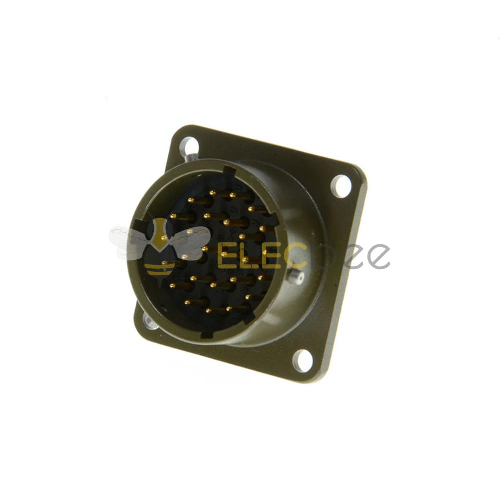 26482板端连接器16号壳体26芯针式方形法兰公插座