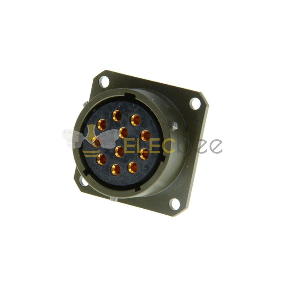 26482连接器18号壳体11芯板端孔式方形法兰母插座