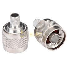 射频同轴连接器N-C-J4 N型公头转接头 匹配LMR240 RG59 50-4线缆