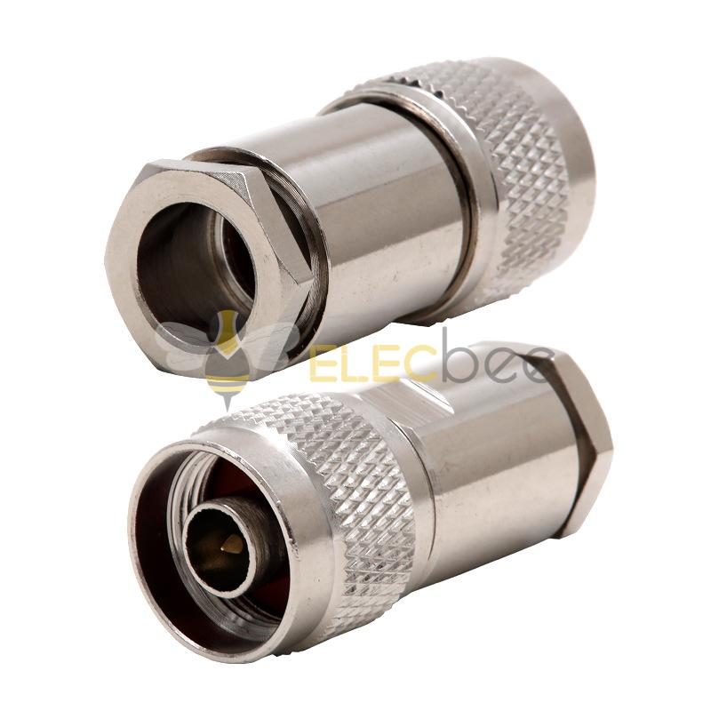 N-J-7全铜射频连接器 L16 N型公头装接式五件套 接50-7/LMR400线