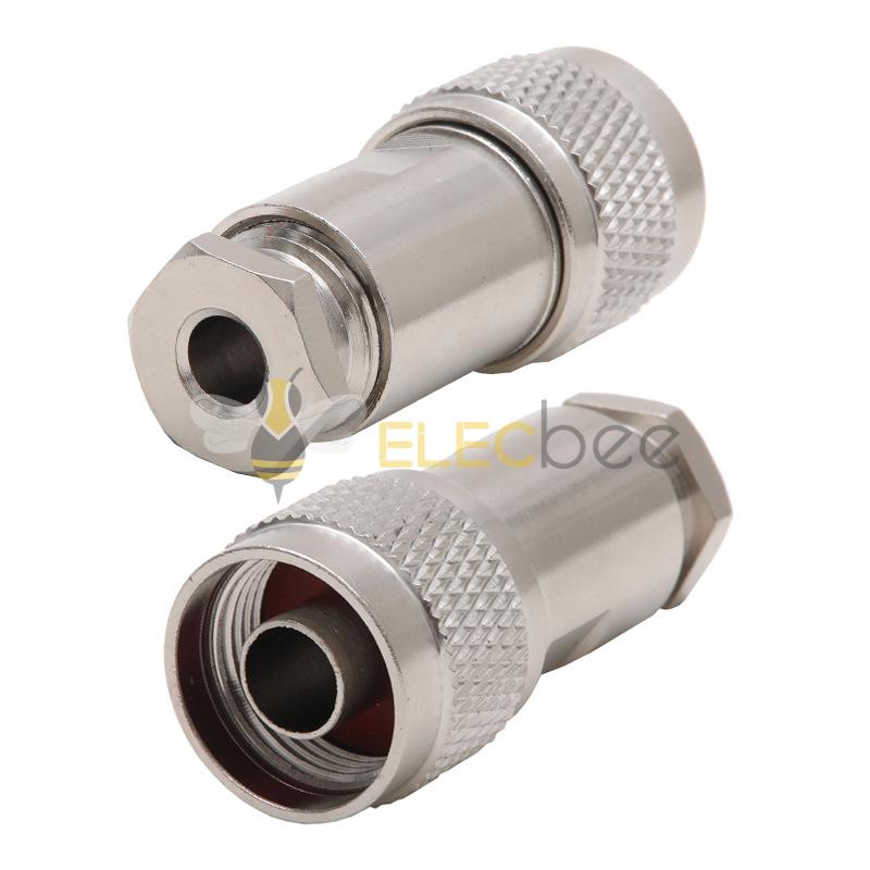 N-J-3全铜射频连接器  L16 N型公头装接式五件套 接50-3/LMR200线