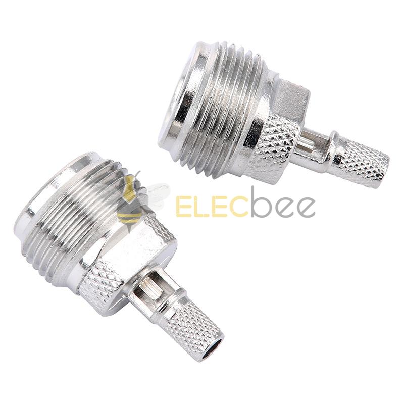 N-K-3N母头开窗 射频同轴连接器 适用RG58/LMR195/RG400 50-3电缆