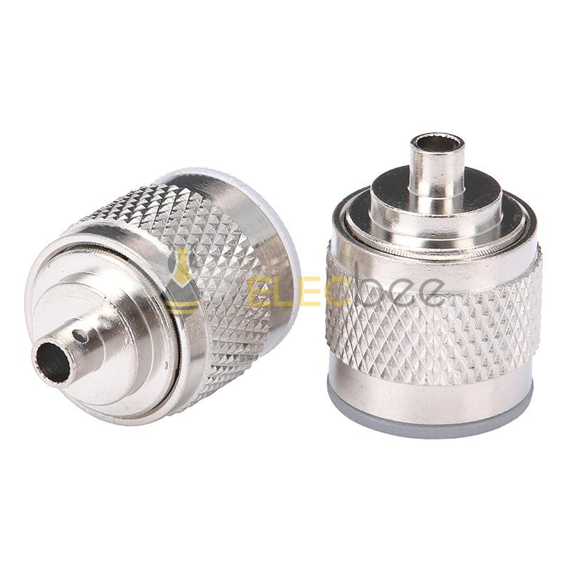 N-JB3全铜N型射频同轴连接器 N-JB3直式公头连接器接RG402半柔半钢电缆