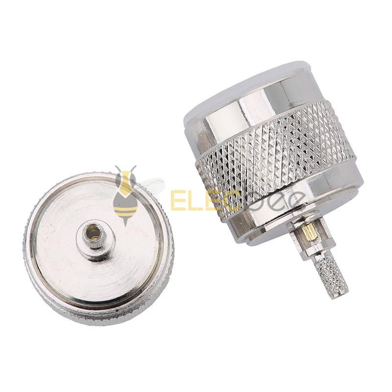 N型射频同轴连接器N-C-J-1.5开窗直式公头压接RG316RG174线缆接头