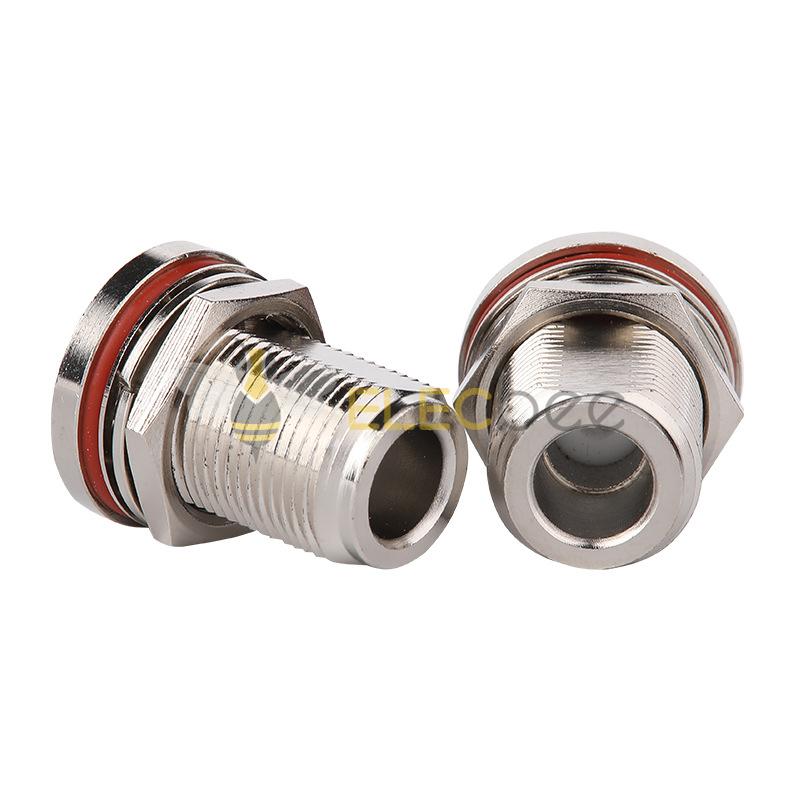 N-KYB3 厂家射频同轴连接器N型母头外螺内孔半柔半钢 接RG402线缆