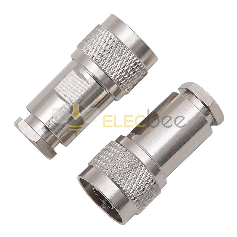 N-J-3 N公头射频连接器N型公头50-3压接天线接头接RG58线 RG142线