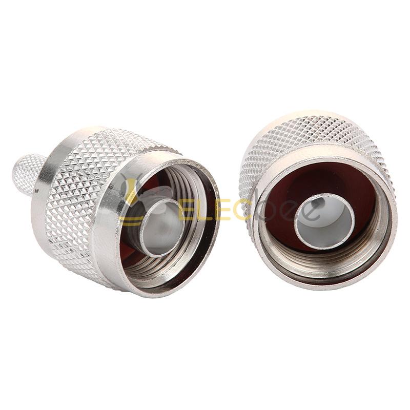 N-J-5厂家射频连接器 N型公头50-5压接天线接头适用RG6 LMR300线缆