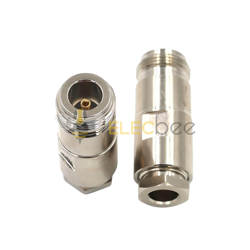 N-K-5 全铜射频接线头 N型外螺内孔 装接式 N母头射频同轴接线头