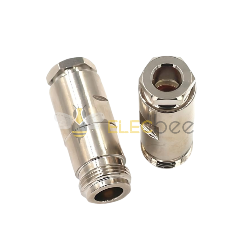 N-K-5 全铜射频接线头 N型外螺内孔 装接式 N母头射频同轴接线头