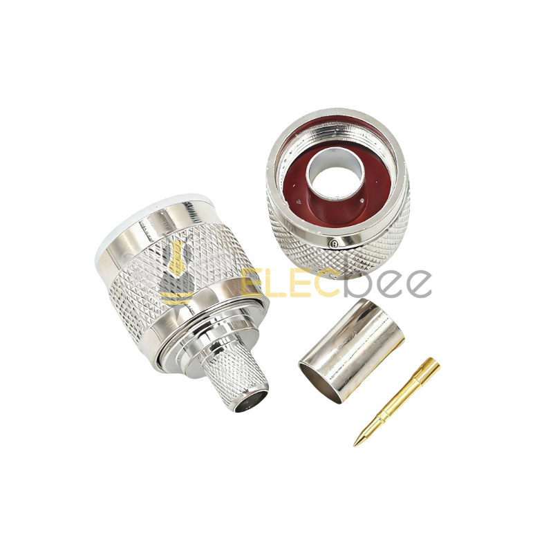 N-J-5 N型公头焊接头  N 内螺内针N公头 50-5 全铜镀镍