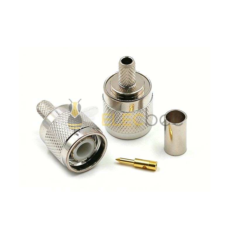 全铜射频焊接头 TNC-J-3内螺内针 RG58/RG142适用 未做线 TNC公头