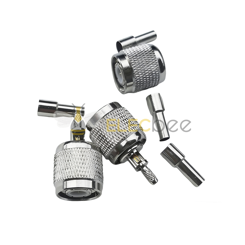 TNC-C-J-1.5,公头,压接式射频连接器,接1.5线RG316/RG174