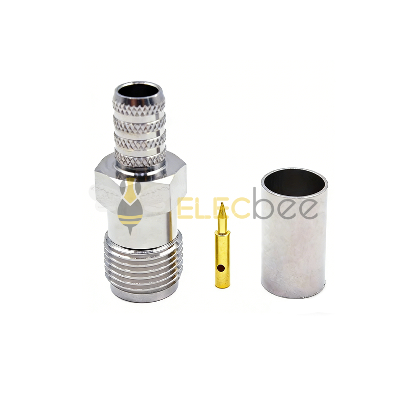 RP-TNC-K-3 射频同轴连接器 反极性TNC 母头压接式接 RG316 /RG174 线缆