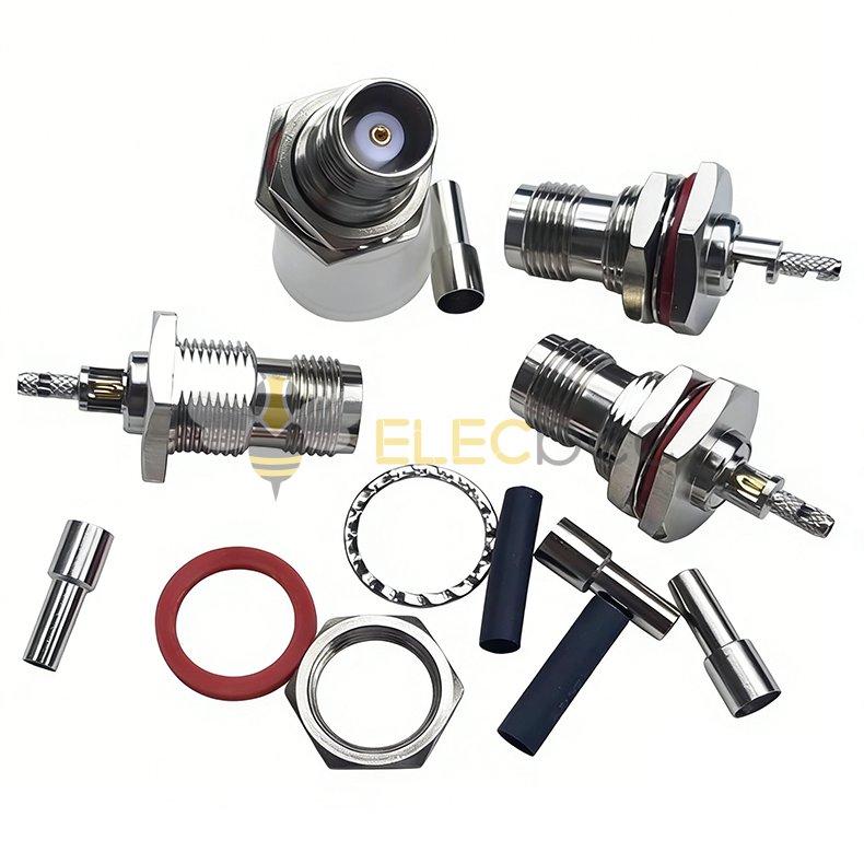 射频连接器 TNC-C-KY-1.5母头压接式 带防水圈适用RG316等线缆