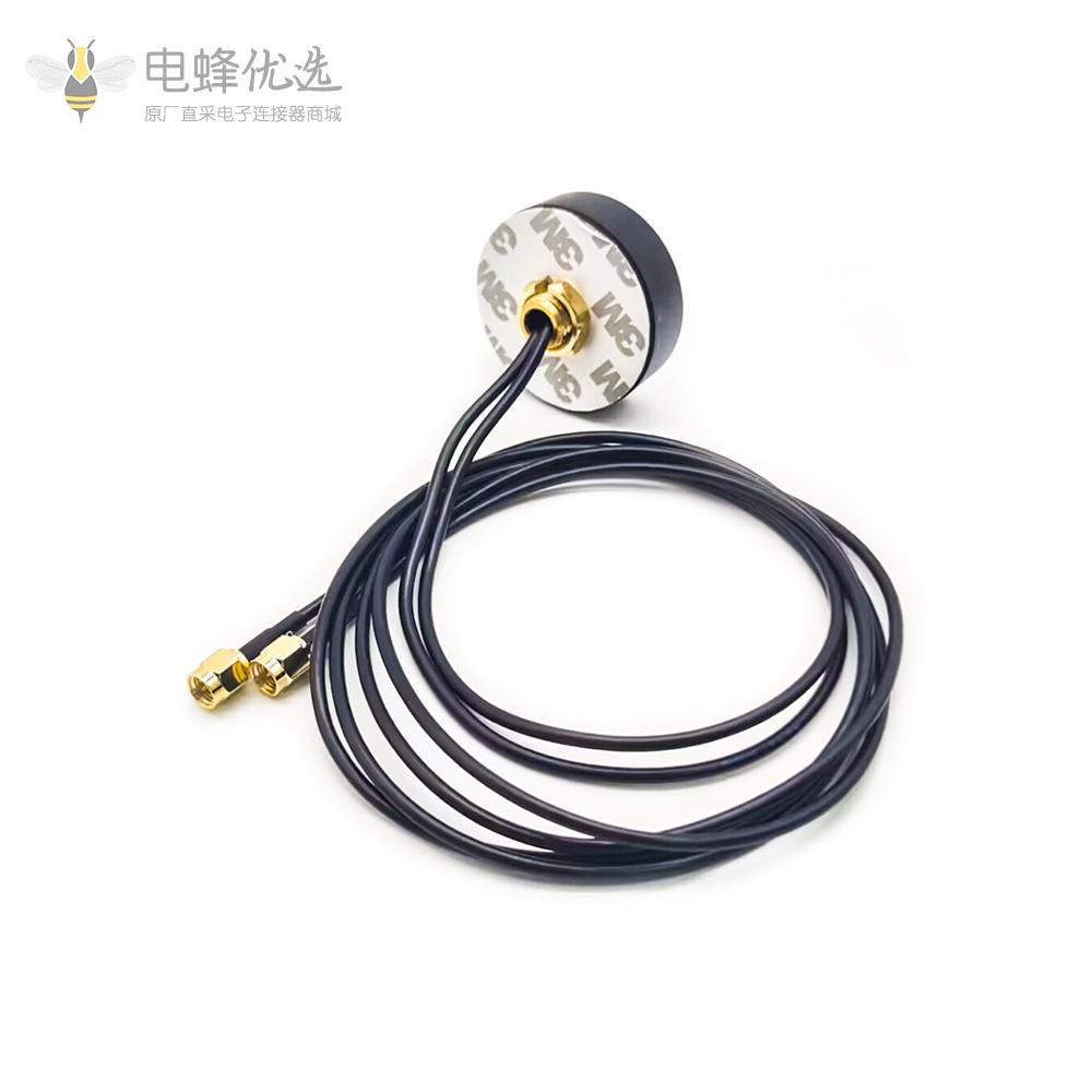 外置GPS 4G LTE防水组合天线接RG174SMA 公头